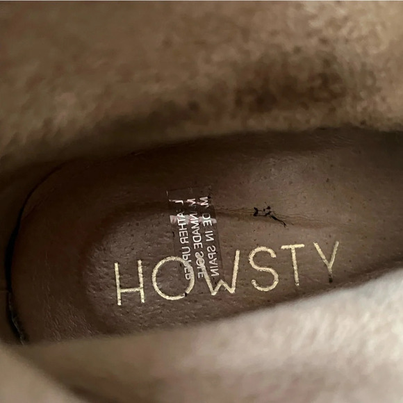 Anthropologie HOWSTY Nyla Suede Pull On Ankle Boots black western 37 / 6.5 - Picture 11 of 11